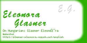 eleonora glasner business card